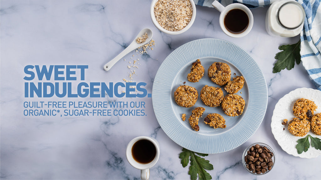 Sweet Indulgences: Guilt-Free Pleasure with Our Organic*, Sugar-Free Cookies