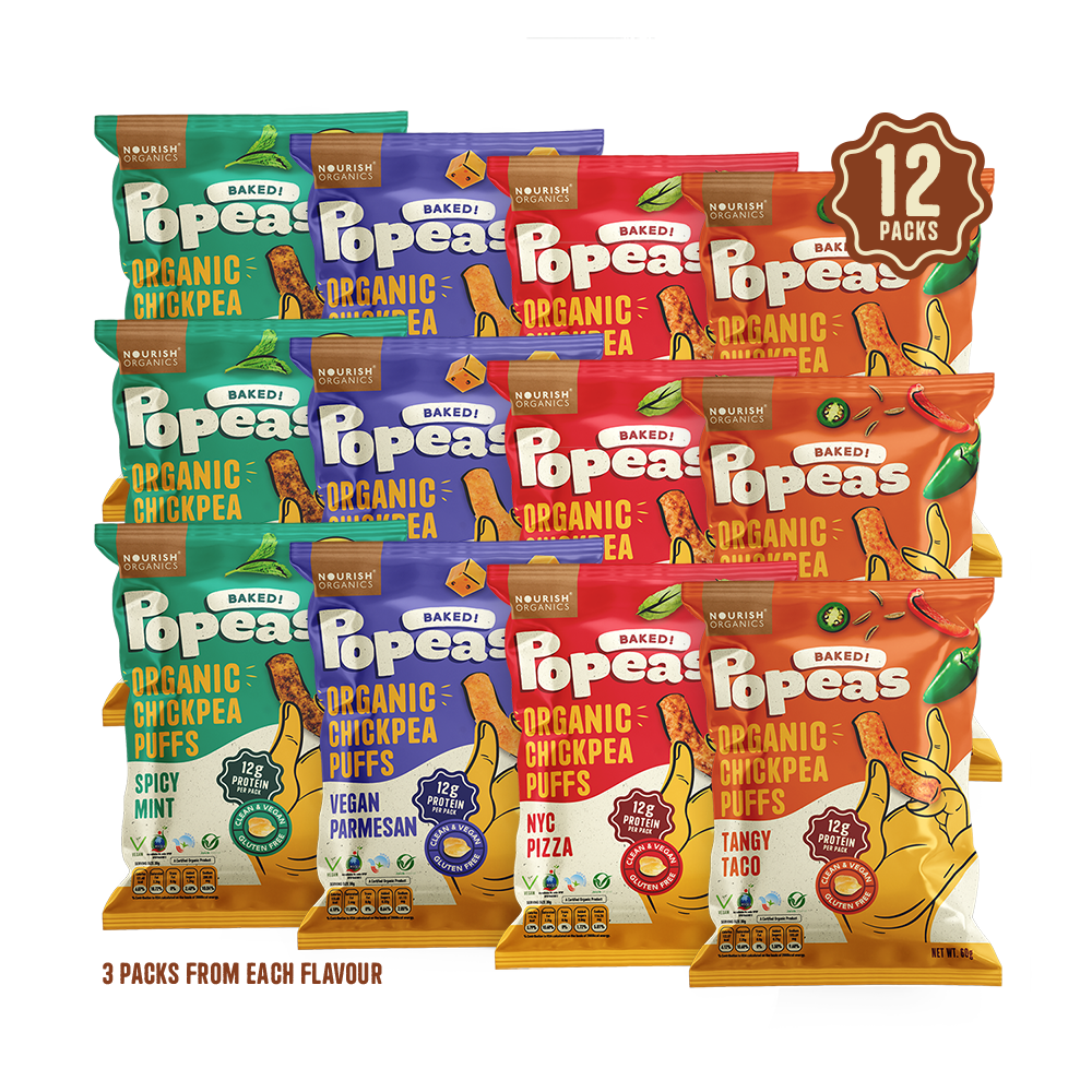 Variety Protein Puffs - Pack of 12, (60G)