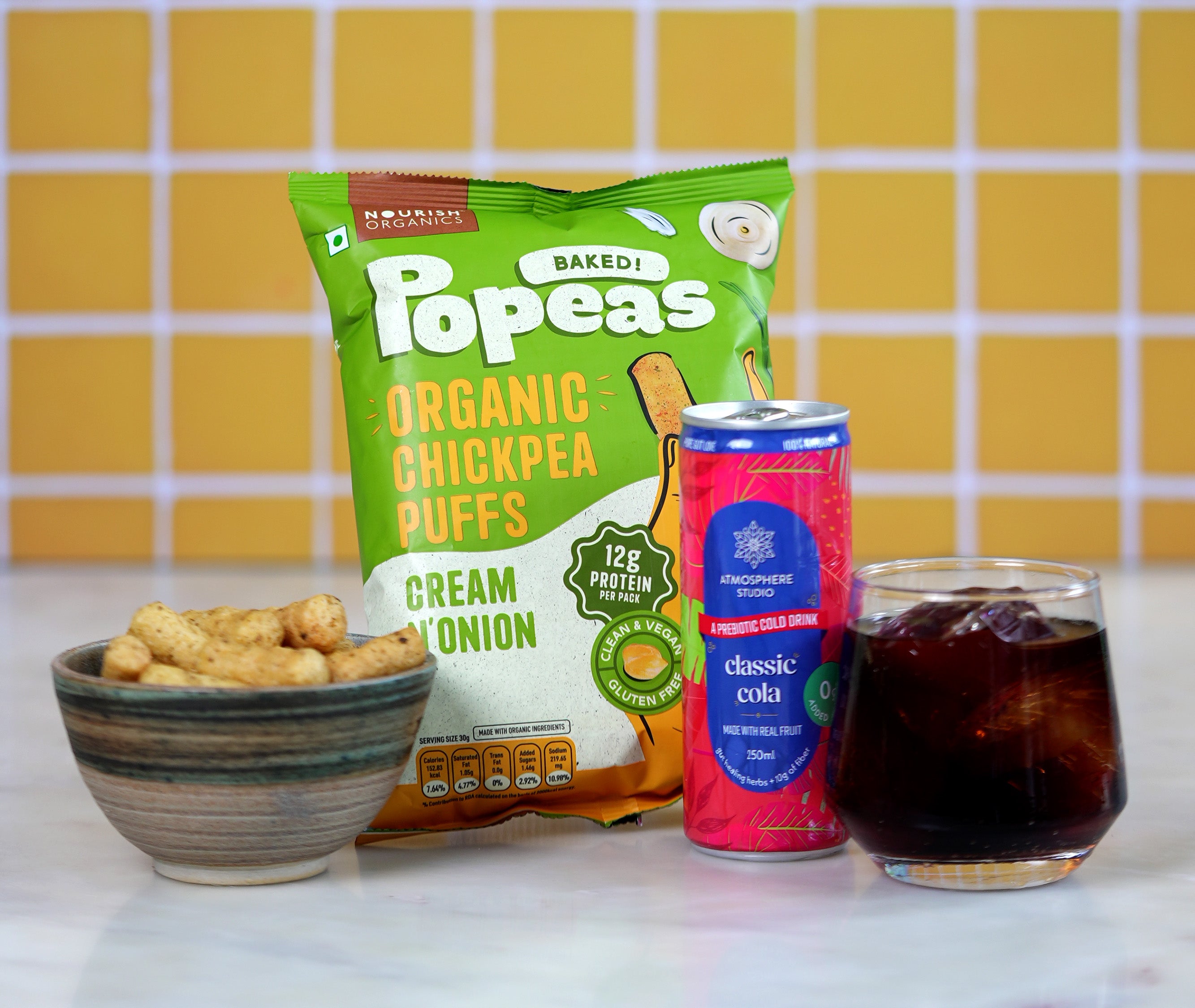 Fizz & Crunch Duo – Cream N’ Onion Popeas & Classic Cola (2 Popeas + 2 Cola Cans)