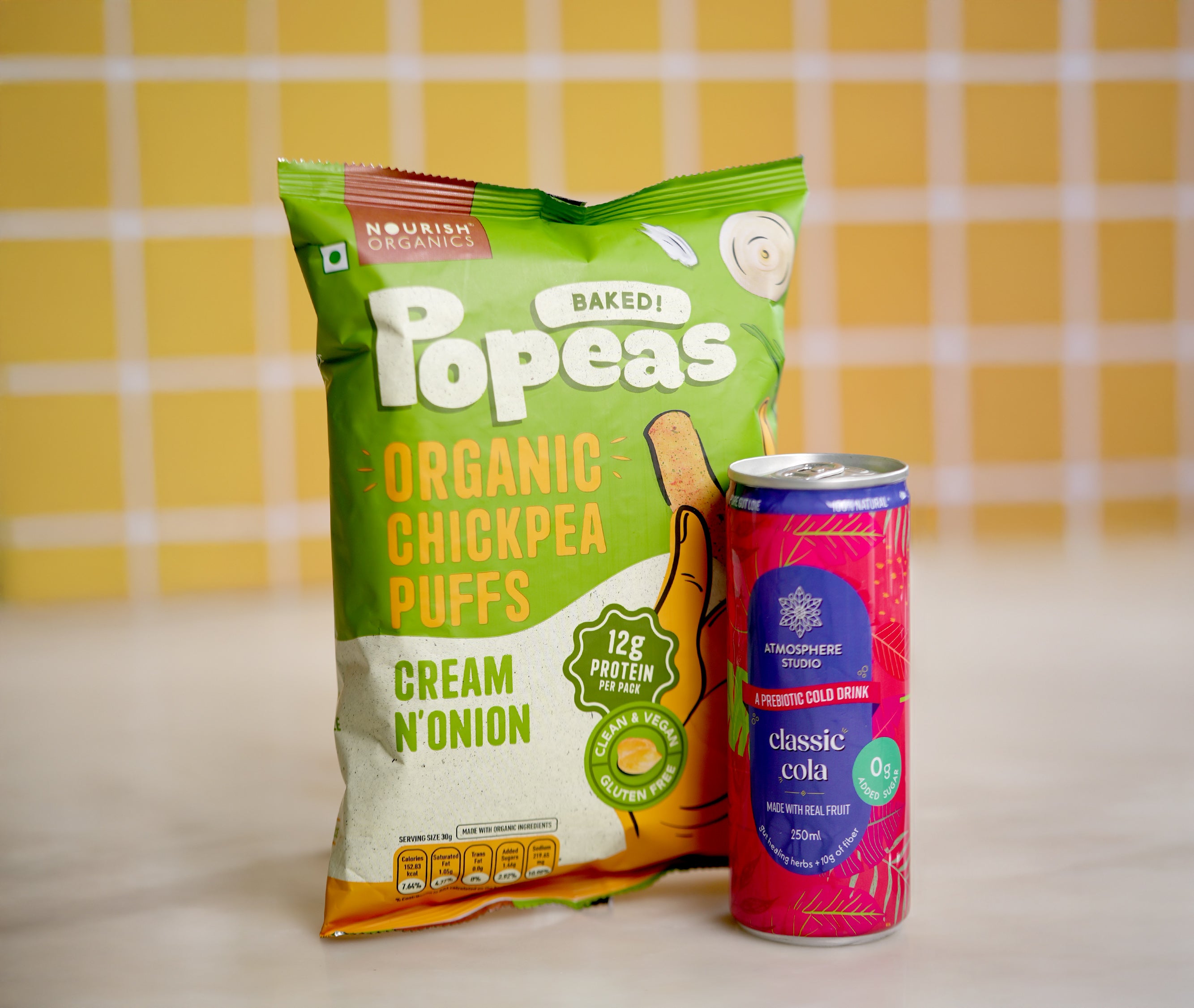 Fizz & Crunch Duo – Cream N’ Onion Popeas & Classic Cola (2 Popeas + 2 Cola Cans)