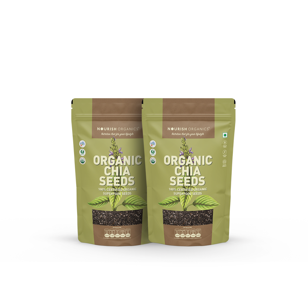 Organic Chia Seeds (Pack of 2)