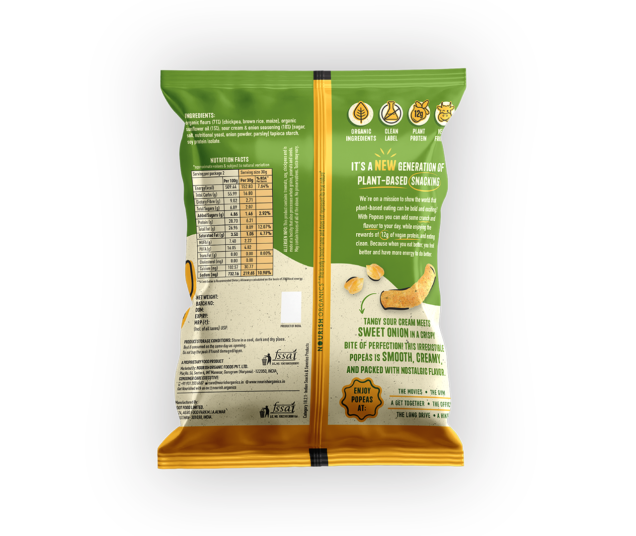 Cream N' Onion Protein Puffs - Pack of 4 (60g)