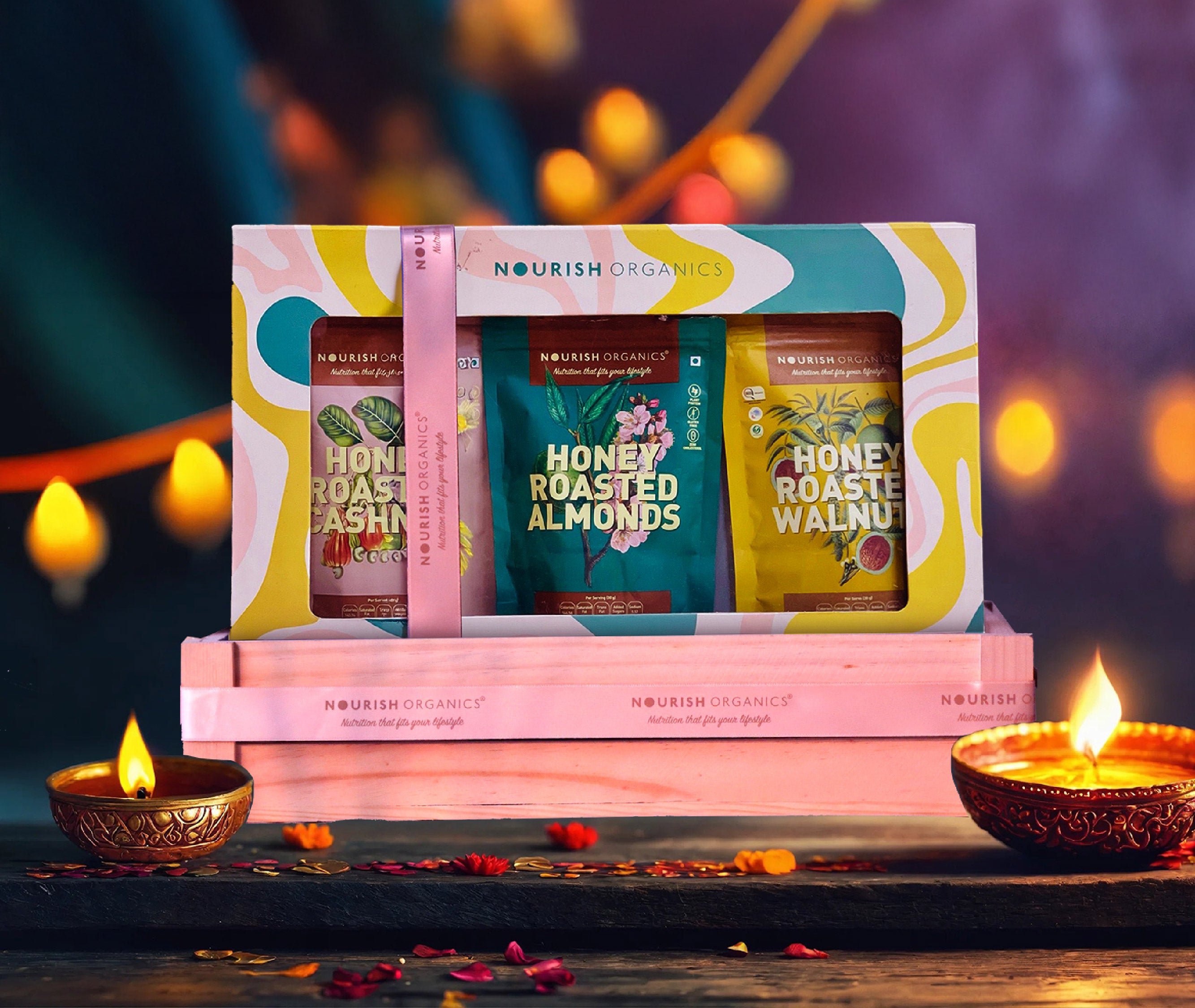 Honey Roasted Nuts Gift Pack – Festive Crunch