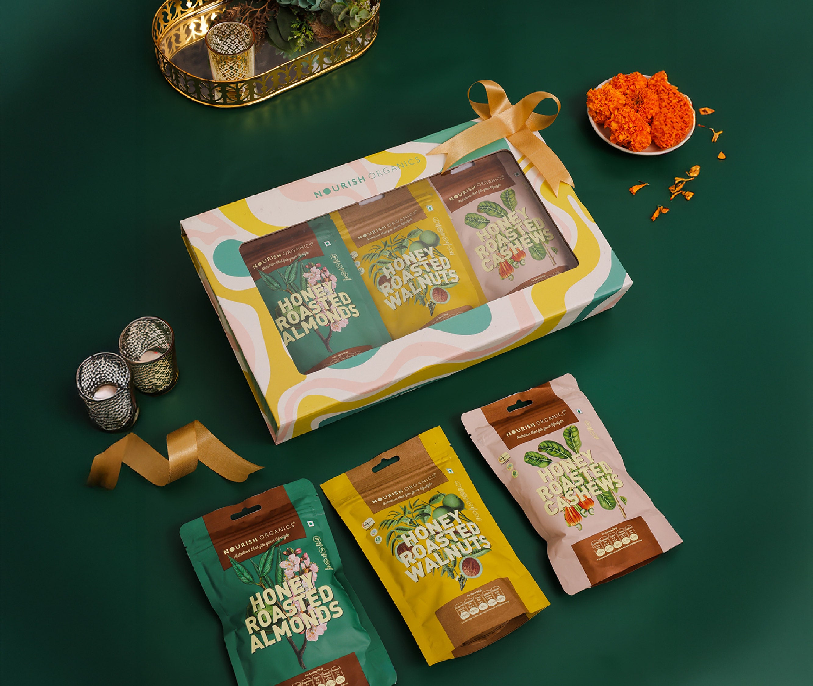 Honey Roasted Nuts Gift Pack – Festive Crunch
