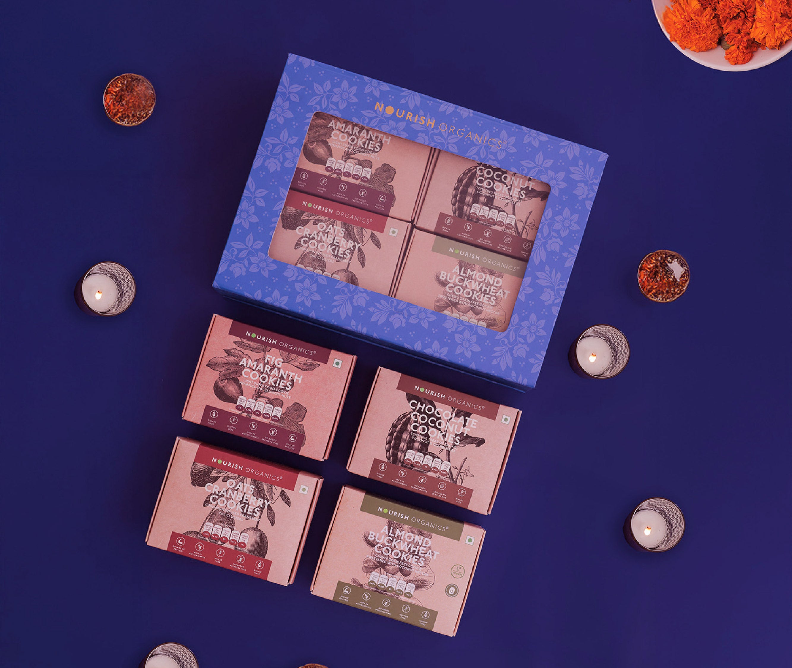 Superfood Window Cookies Box – Diwali Special (Pack of 4)