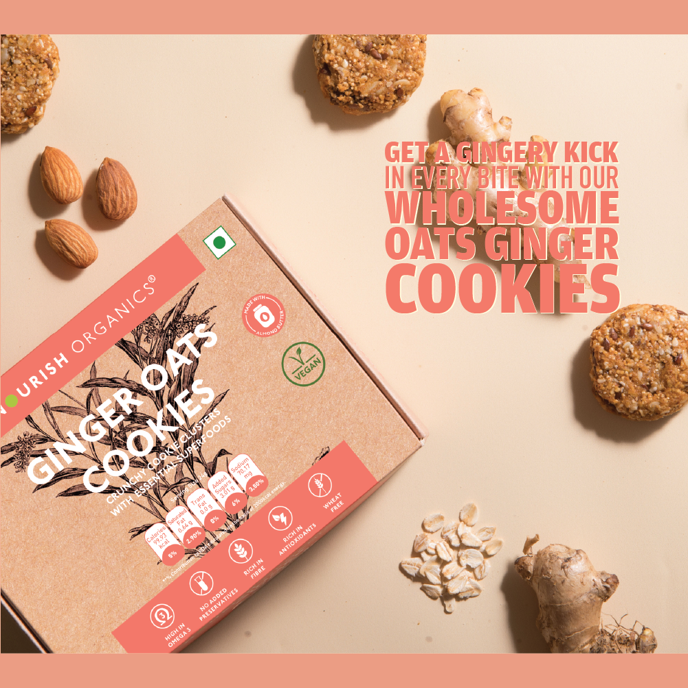 Ginger Oats Cookies - Wheat-Free