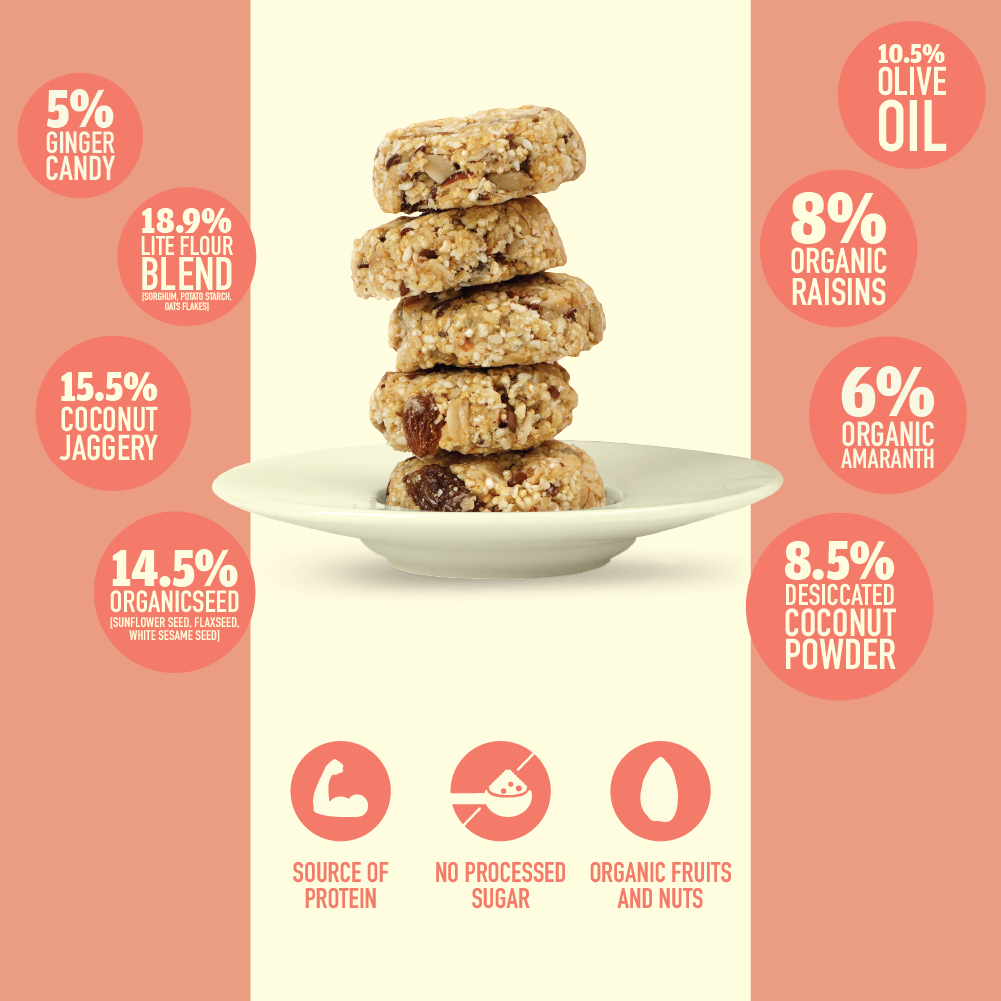Ginger Oats Cookies - Wheat-Free