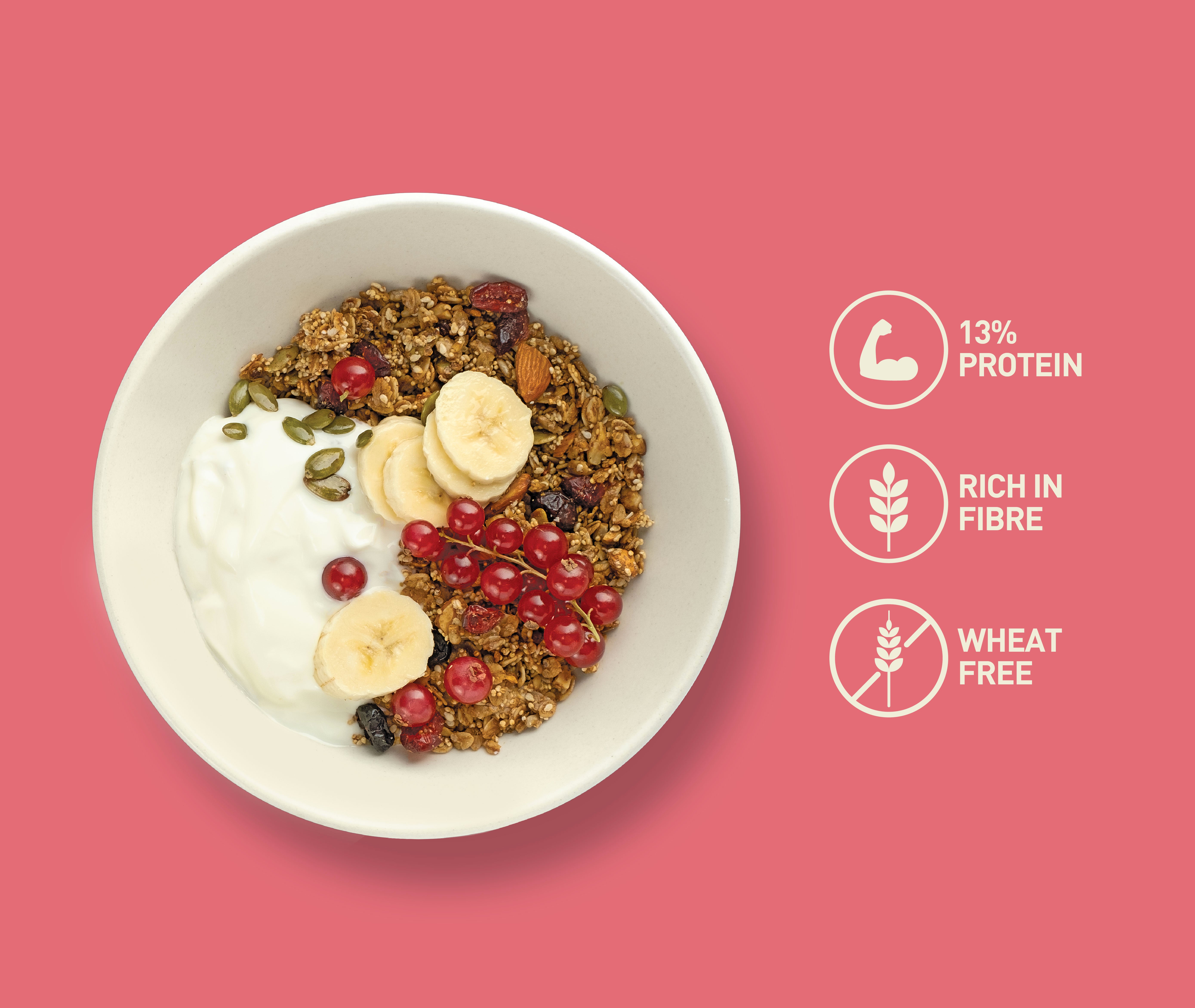 Cranberry Supergrain Granola – Healthy Snack | Nourish Organics