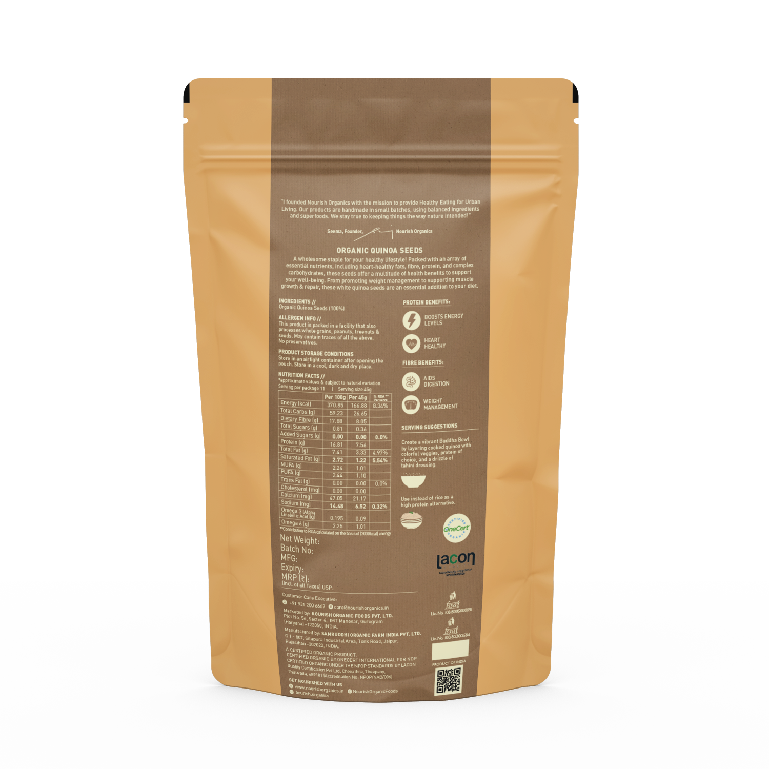 Organic Quinoa Seeds (Pack of 2)