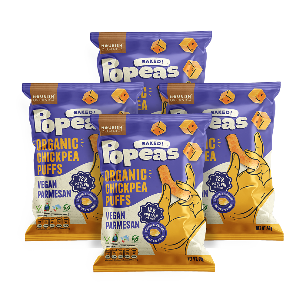 Vegan Parmesan Protein Puffs - Pack of 4, (60G)