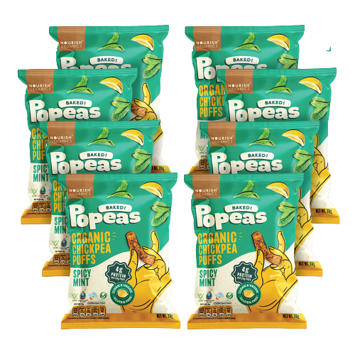 SPICY MINT Protein Puffs Mini - Pack of 8, (20G)
