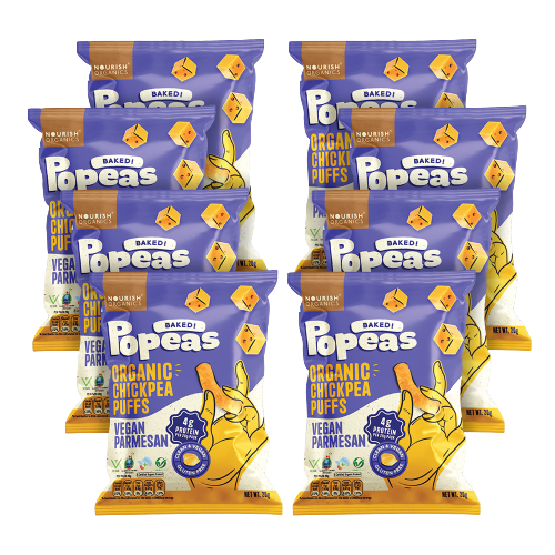 VEGAN PARMESAN Protein Puffs Mini - Pack of 8, (20G)