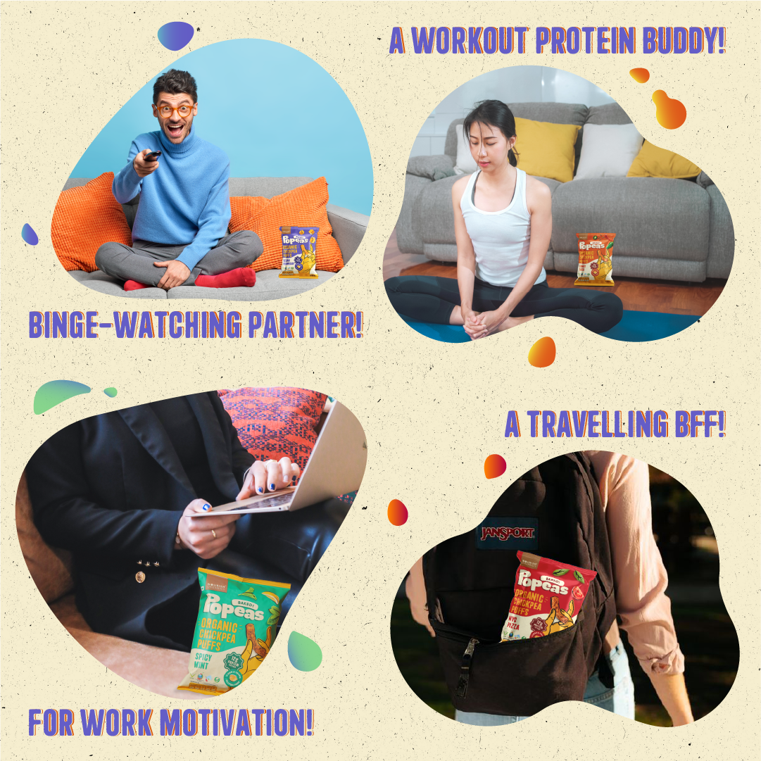 VEGAN PARMESAN Protein Puffs Mini - Pack of 8, (20G)