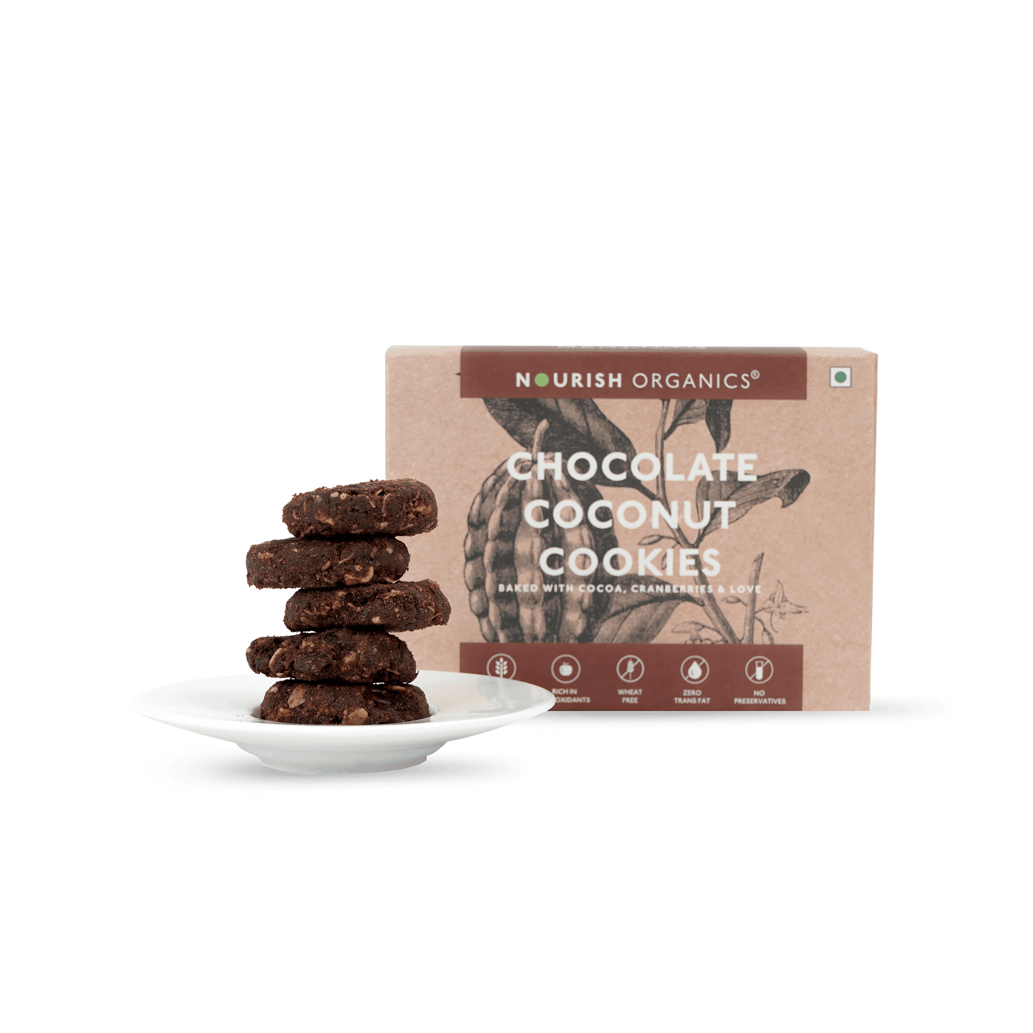 Chocolate Coconut Cookies - Wheat-free
