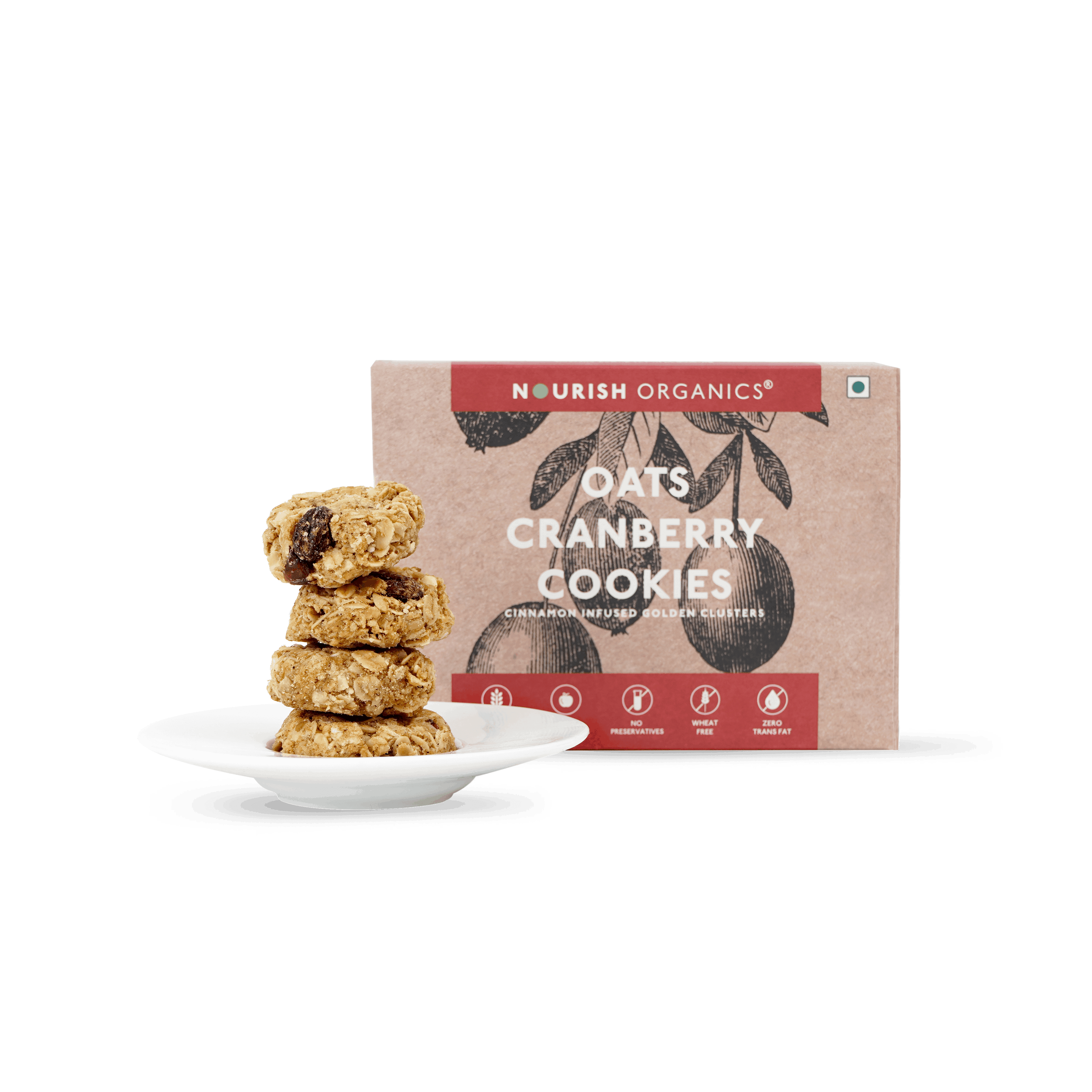 Oats Cranberry Cookies - Wheat-Free
