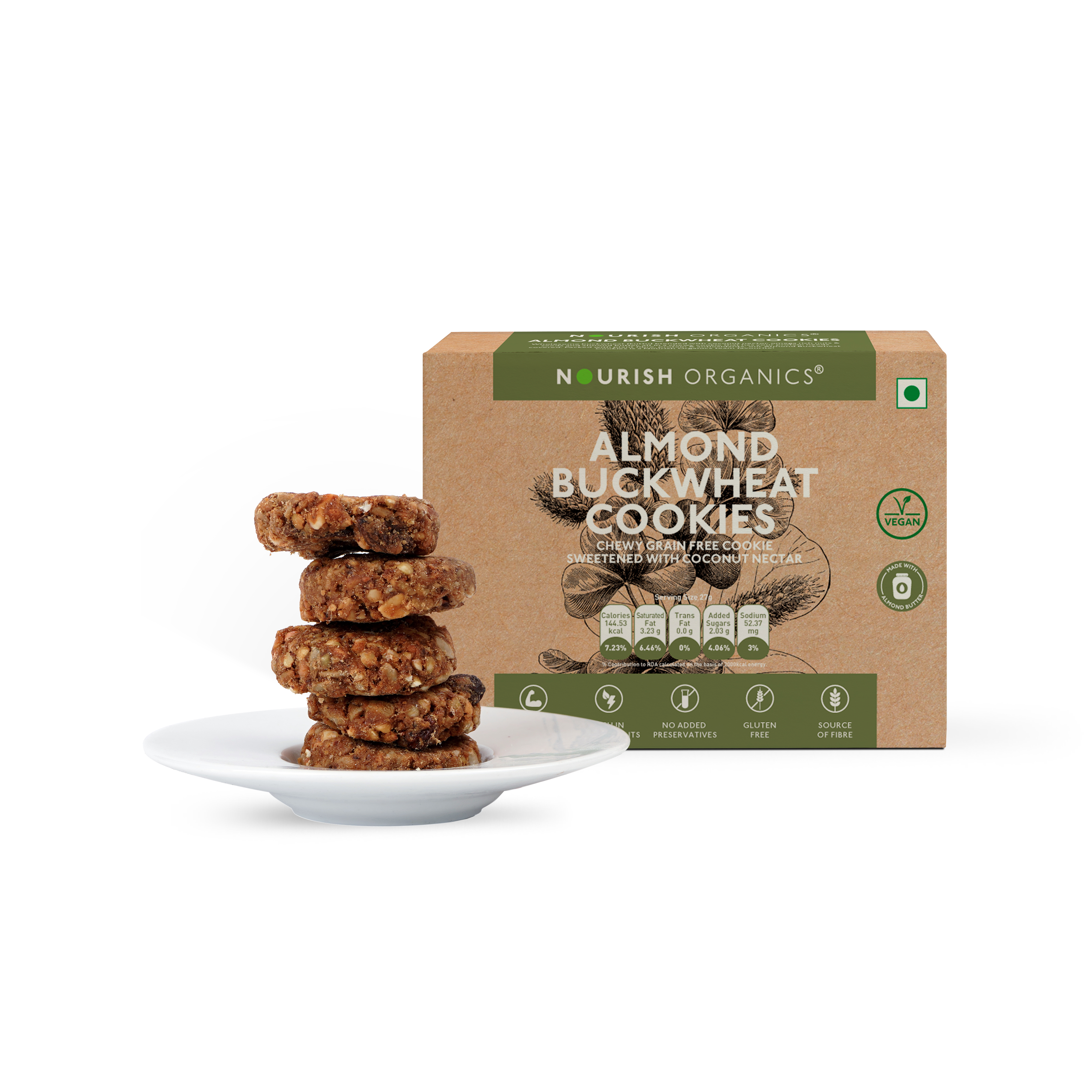 Almond Buckwheat Cookies - Gluten Free