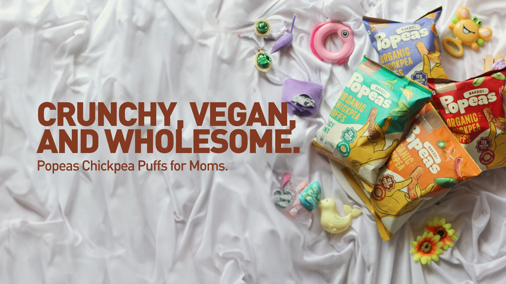 Crunchy, Vegan, and Wholesome: Popeas Chickpea Puffs for Moms