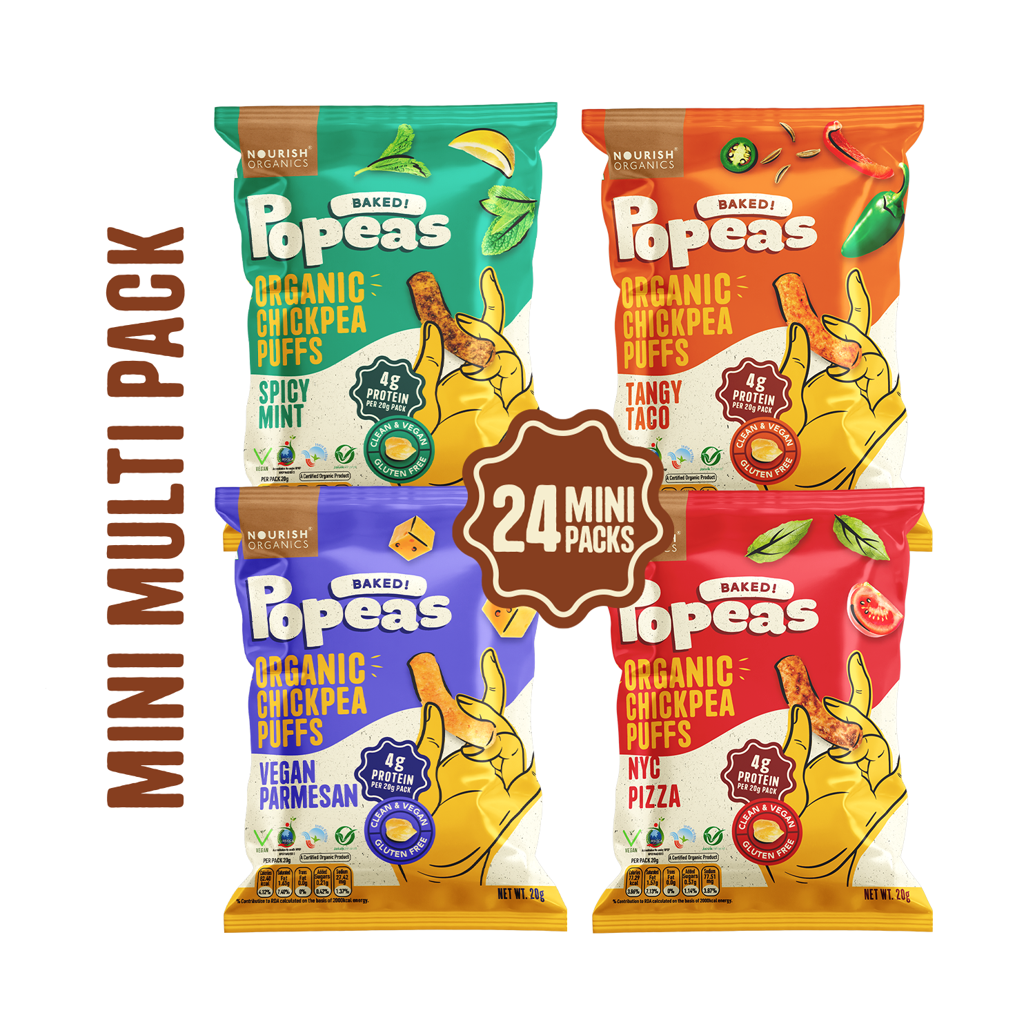 Popeas Variety Mini | Pack of 24