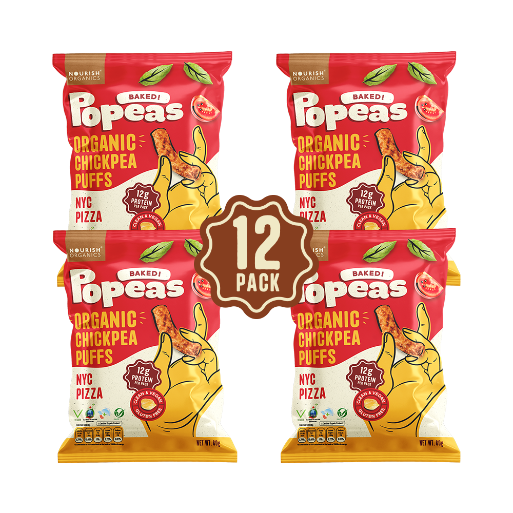 Popeas Protein Puffs - NYC Pizza (Pack of 12)