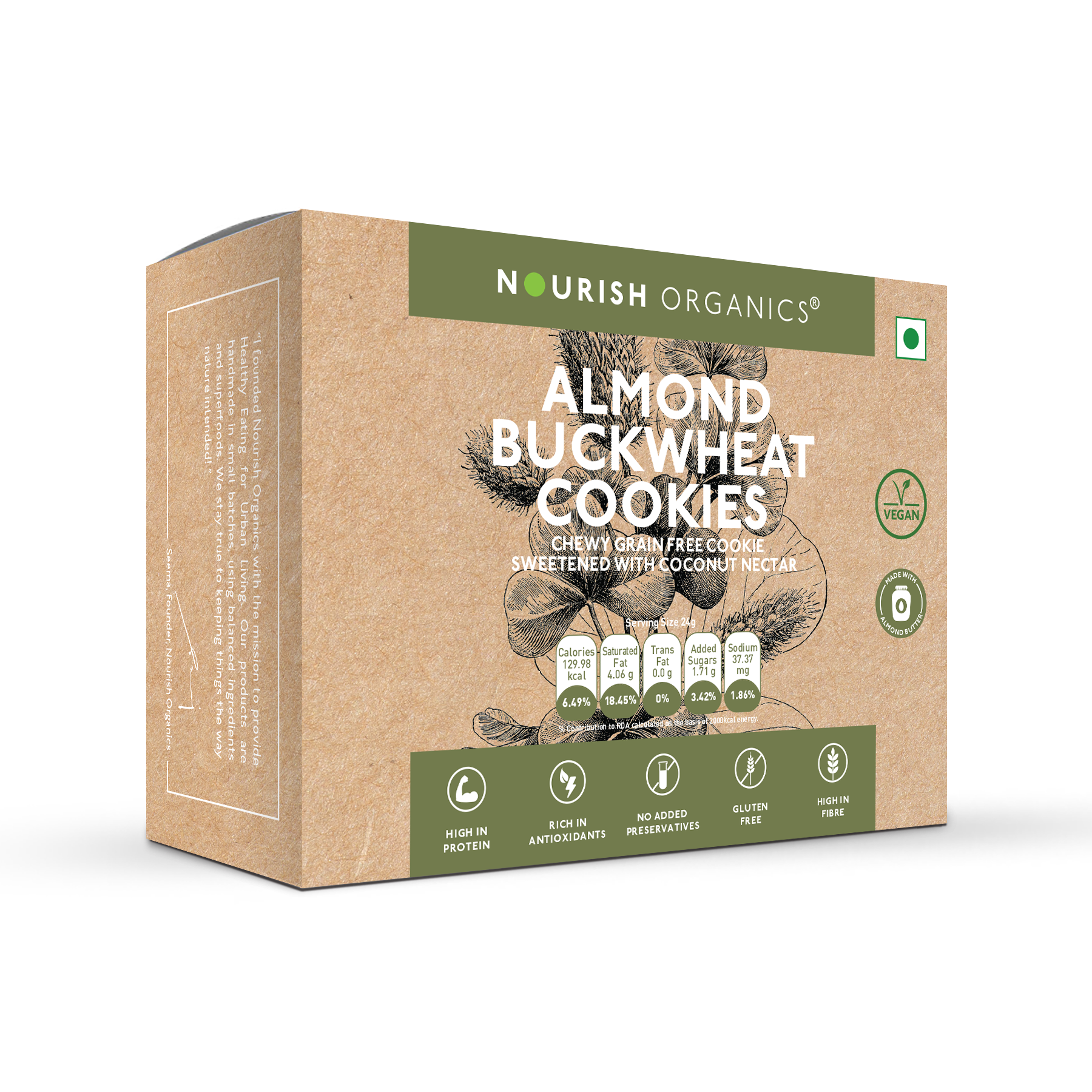 Almond Buckwheat Cookies - Gluten Free