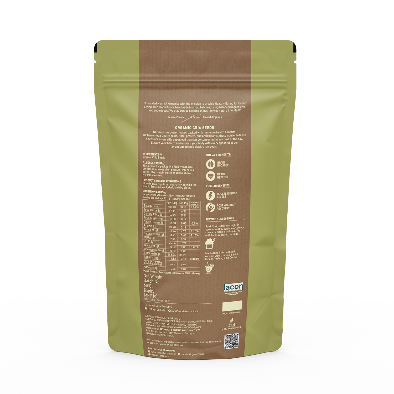 Organic Chia Seeds – Superfood Nutrition | Nourish Organics