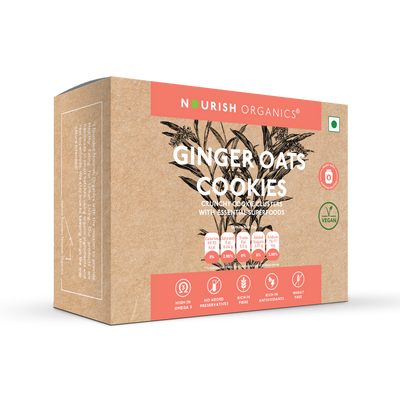 Ginger Oats Cookies – Spiced Healthy Snack | Nourish Organics