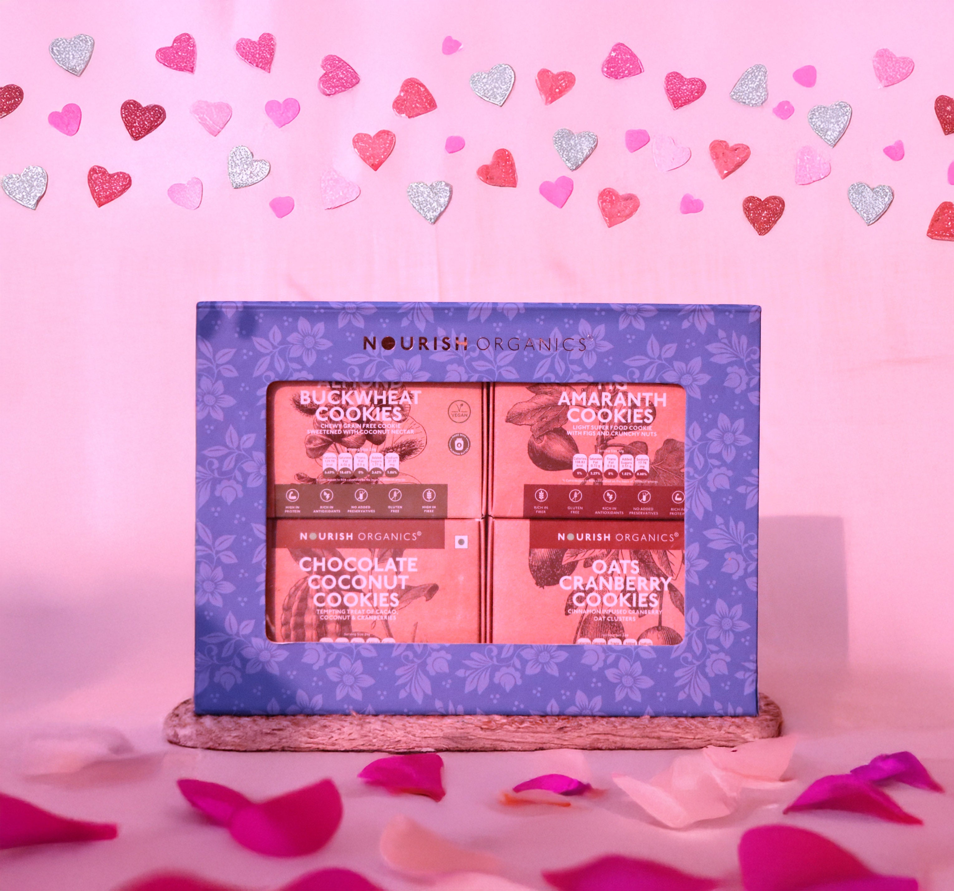 Valentine’s Day Superfood Cookies Box (Pack of 4)