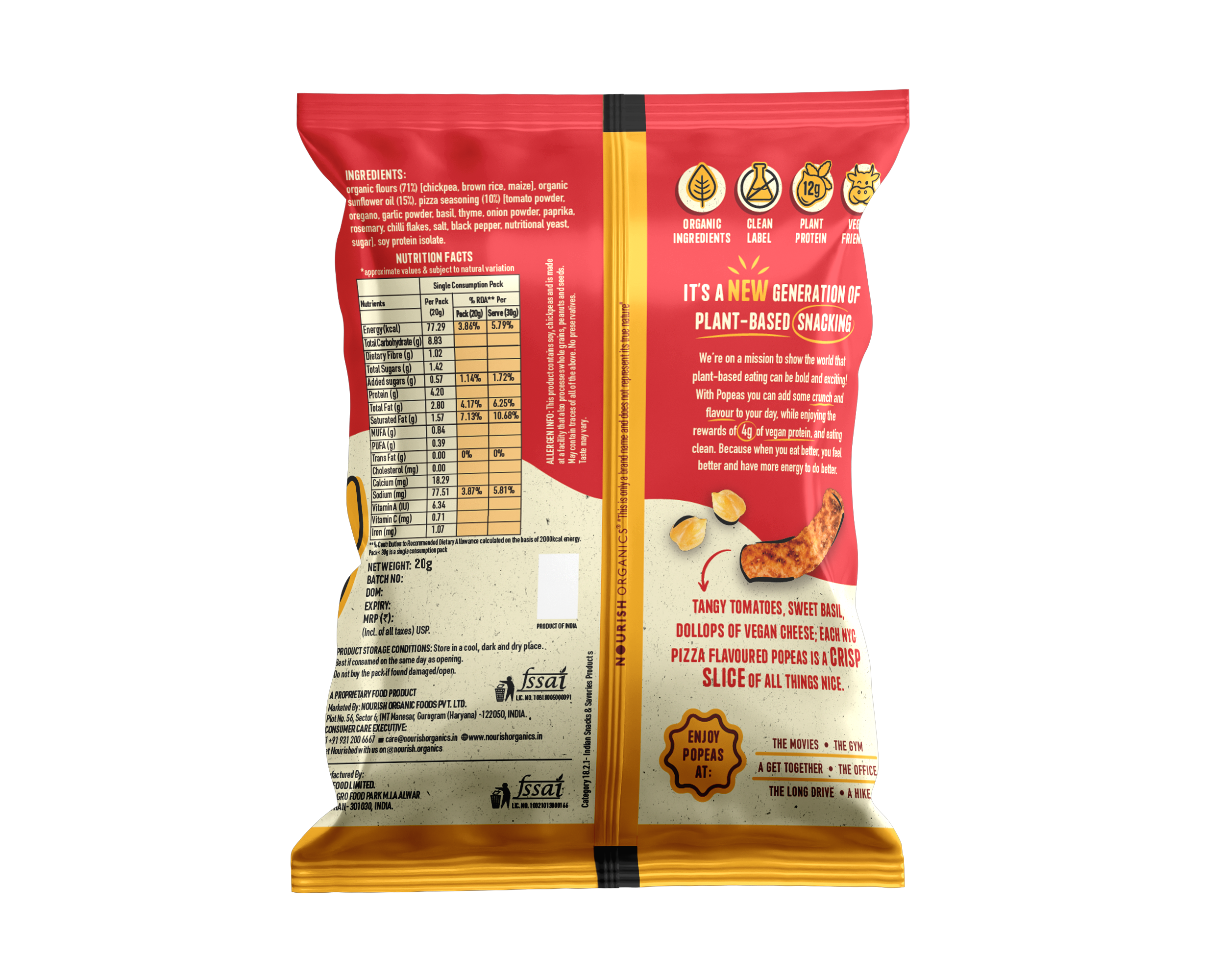 NYC Pizza Protein Puffs Mini - Pack of 8 (20G)