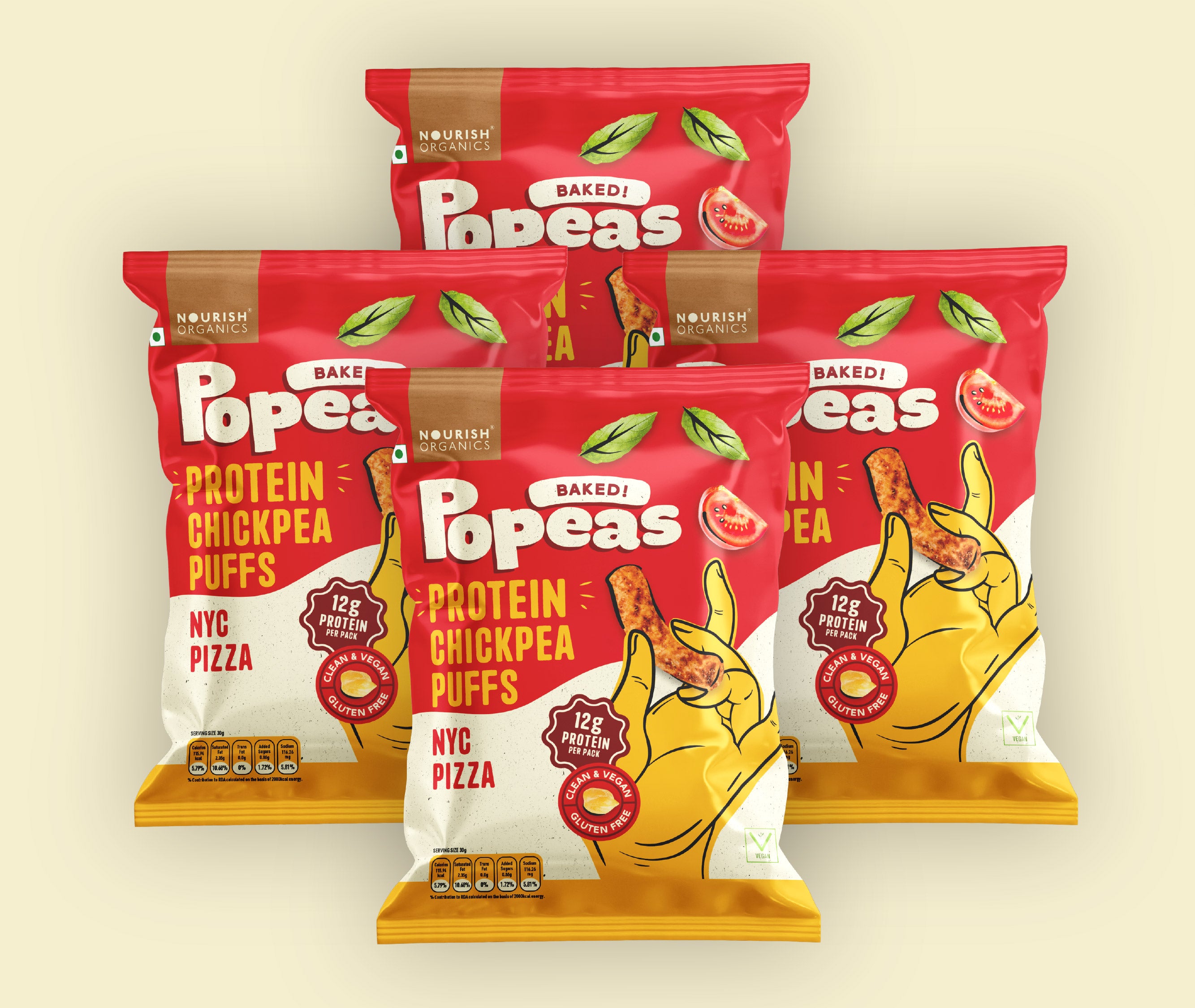 NYC Pizza Protein Puffs - Pack of 4 (60G)
