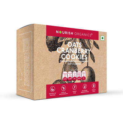 Oats Cranberry Cookies – Healthy Cookies | Nourish Organics