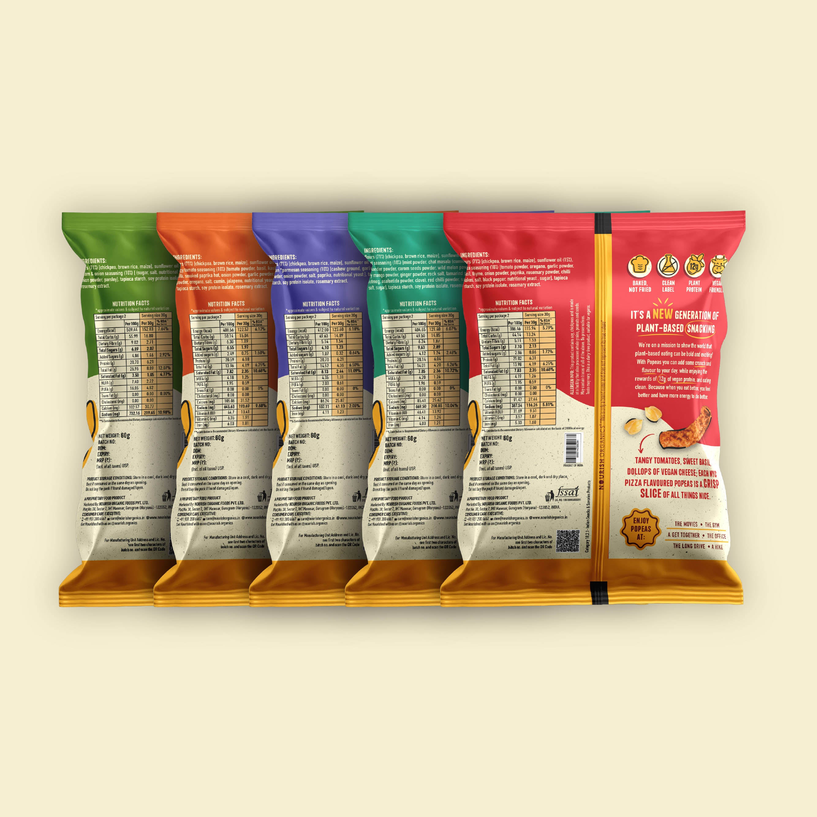 Variety Protein Puffs - Pack of 5 (60G)