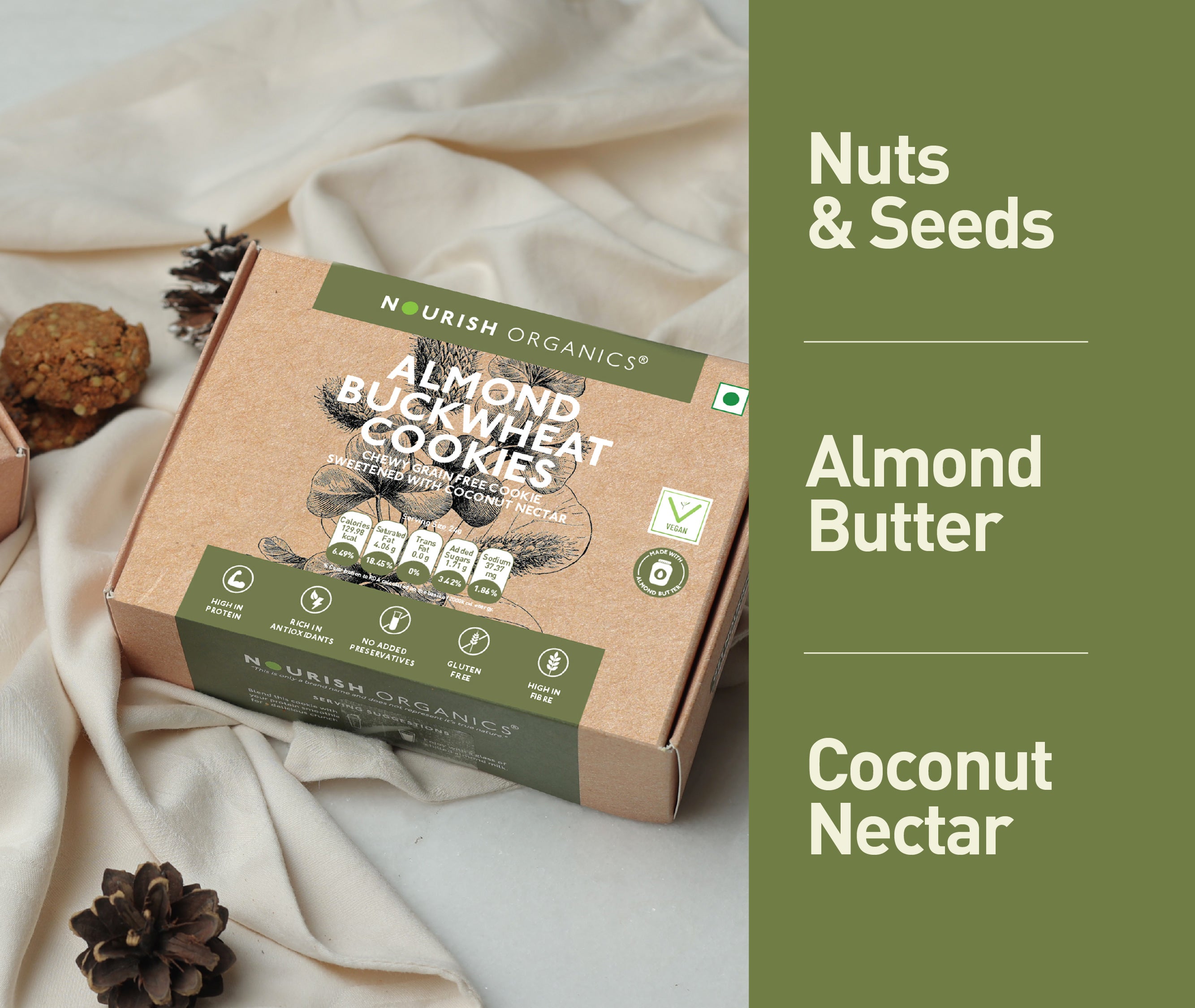 Holiday Superfood Cookies Box | Healthy Gifting Pack of 4