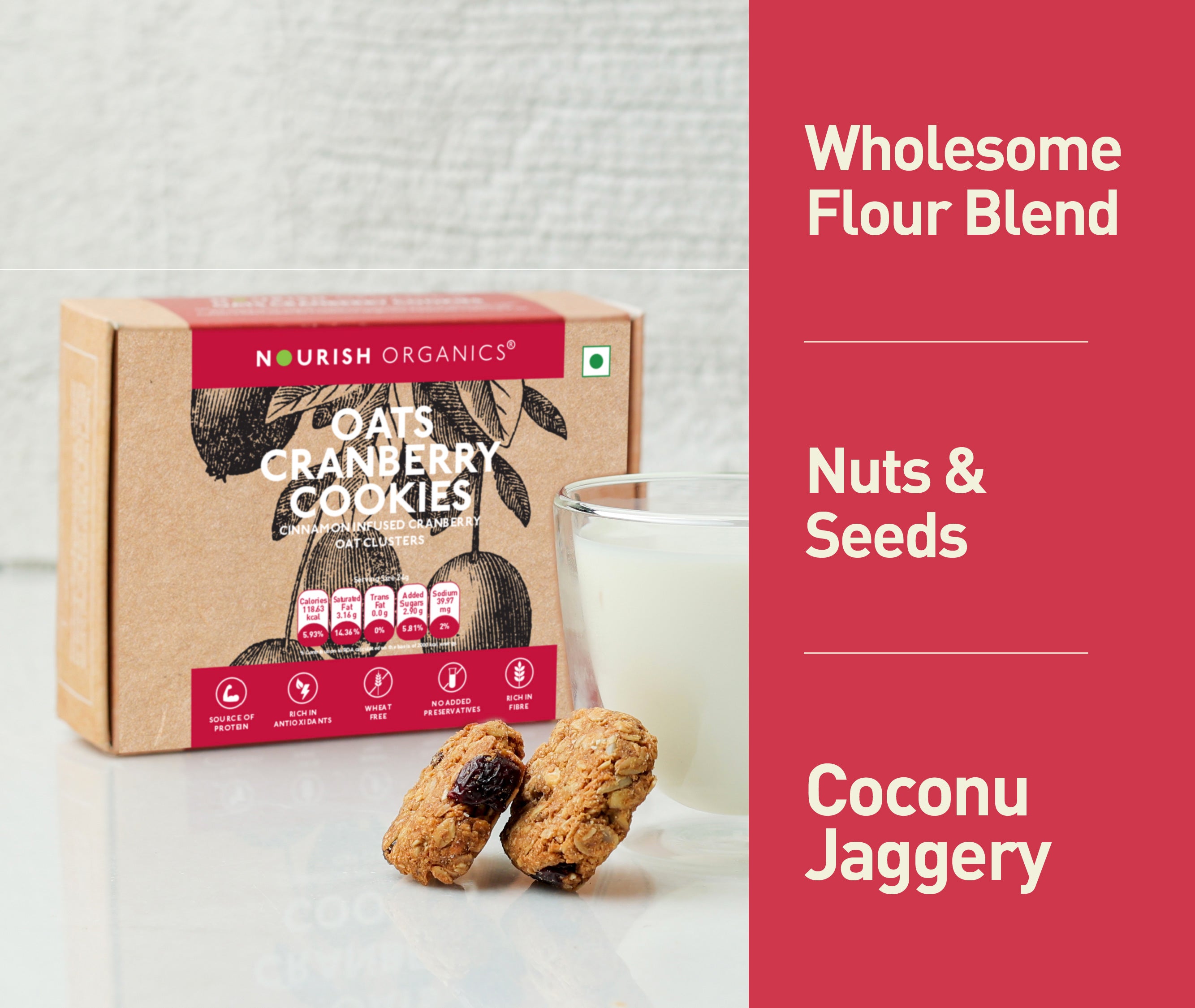 Holiday Superfood Cookies Box | Healthy Gifting Pack of 4