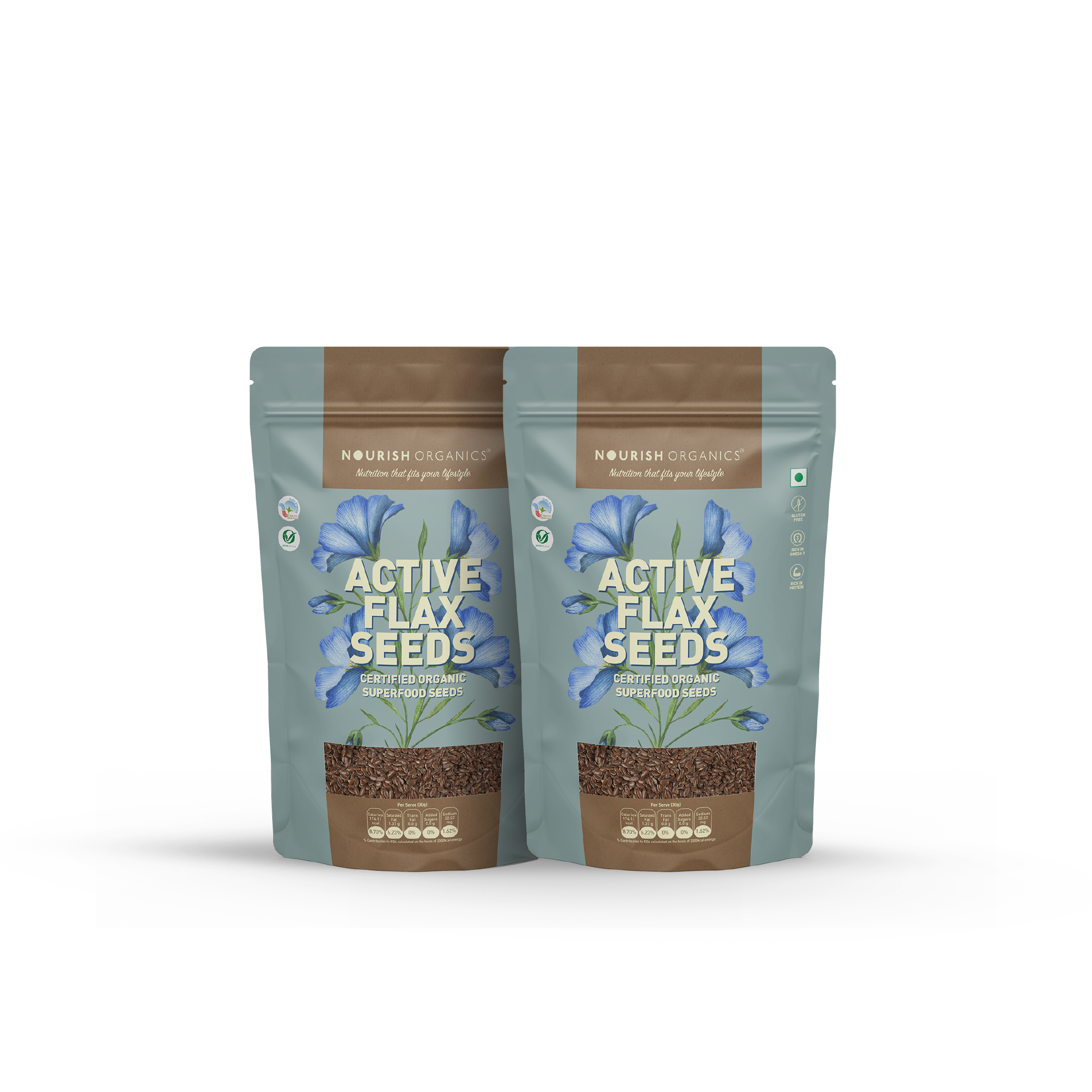 Active Flax Seeds (Pack of 2)