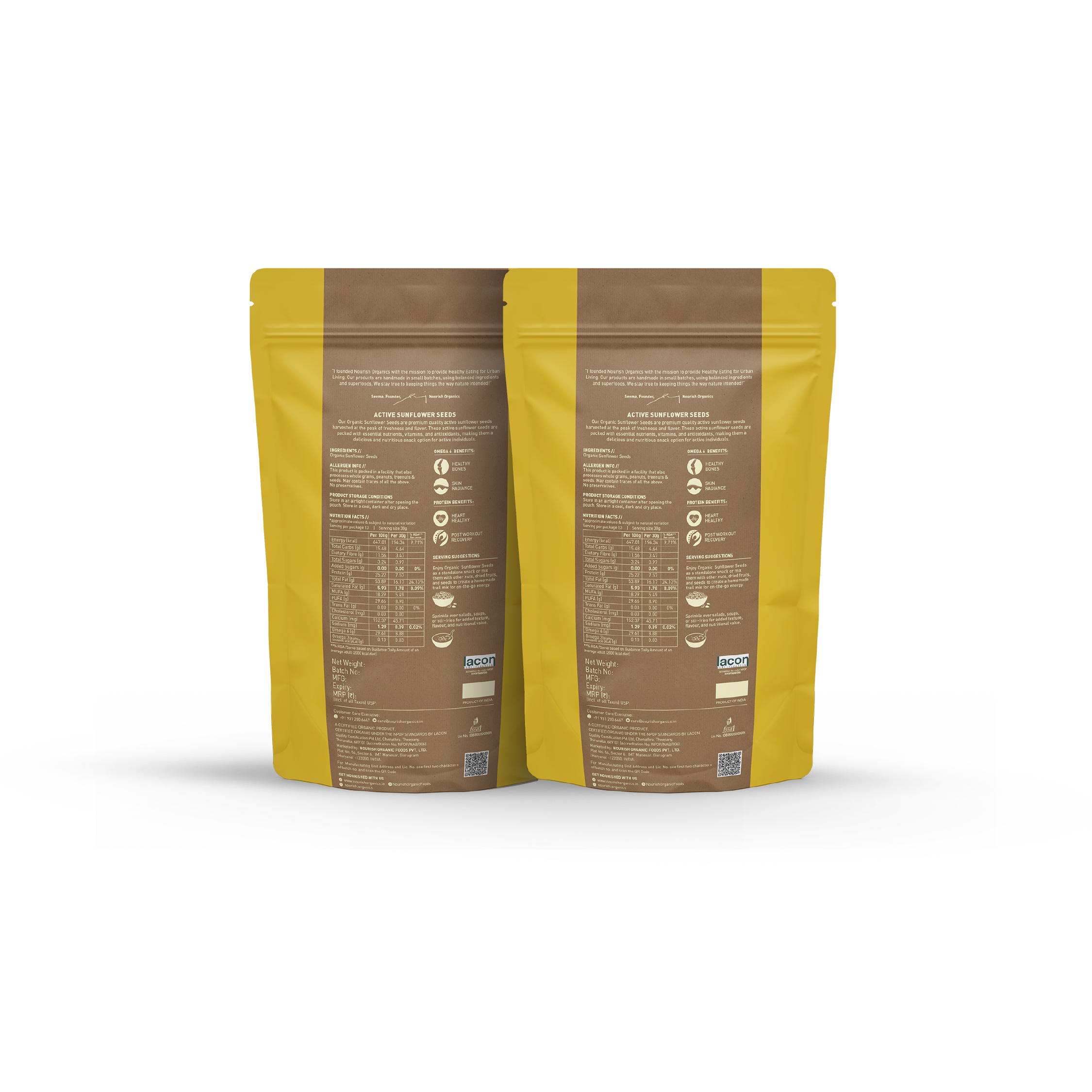 Active Sunflower Seeds (Pack of 2)