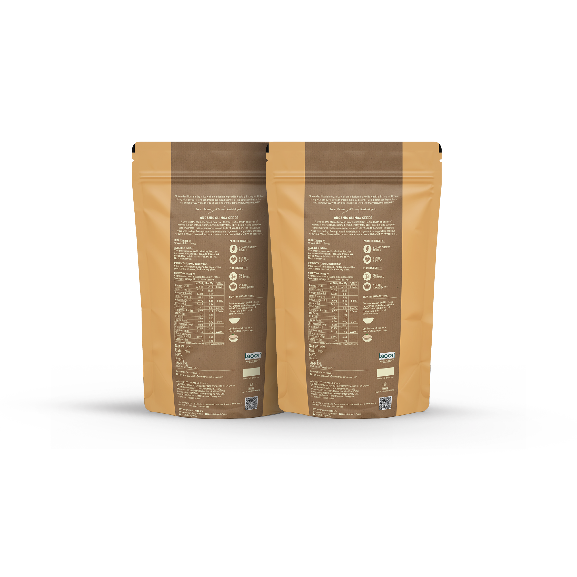 Organic Quinoa Seeds (Pack of 2)