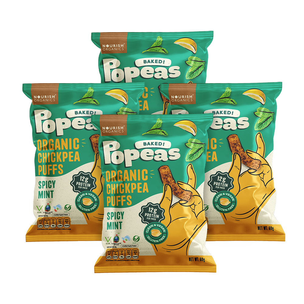 Spicy Mint Protein Puffs - Pack of 4, (60G)