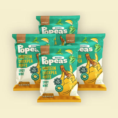 Spicy Mint Protein Puffs – Pack of 4 (60G)