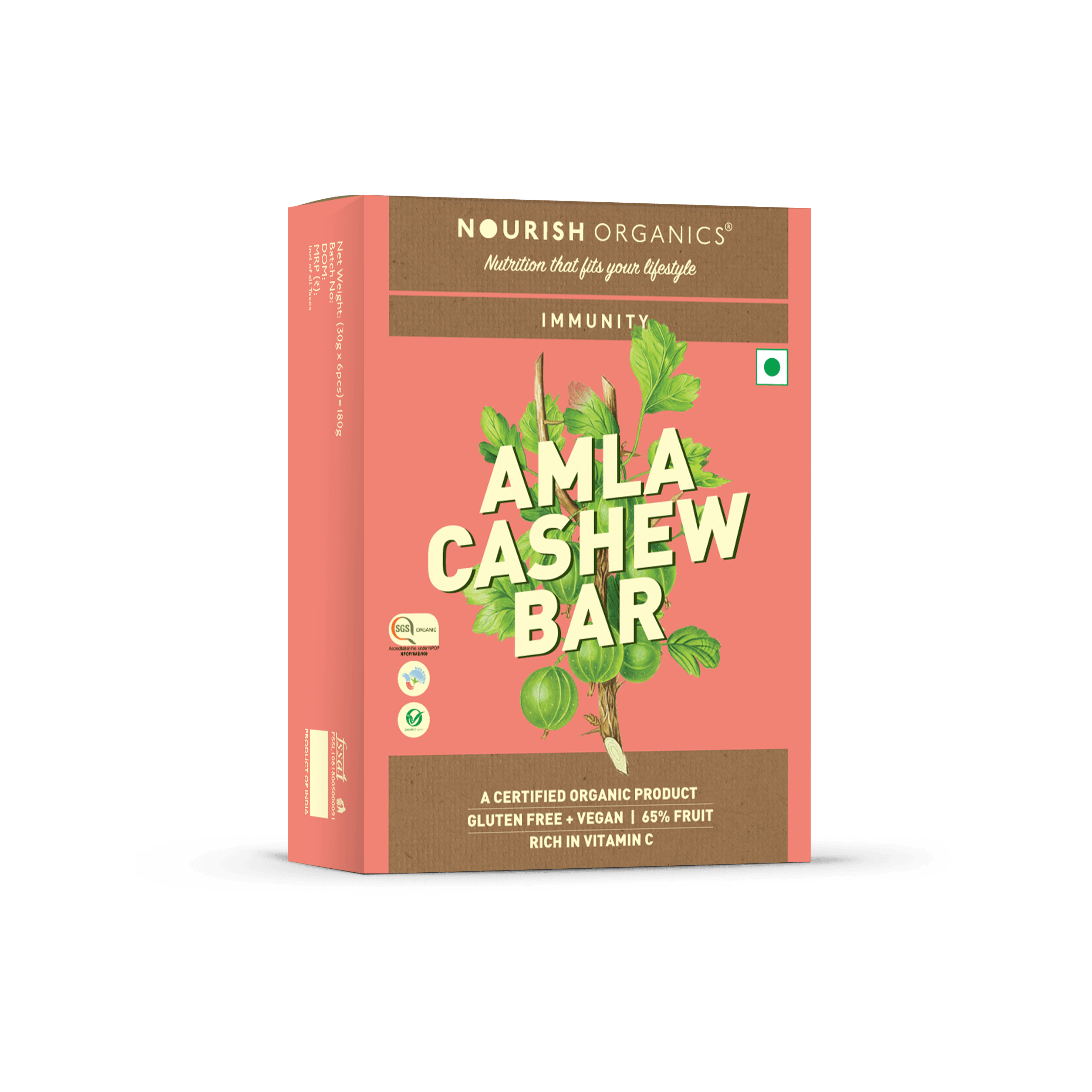 Amla Cashew Bar | Nourishorganics