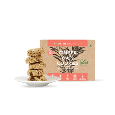 Ginger Oats Cookies – Spiced Healthy Snack | Nourish Organics