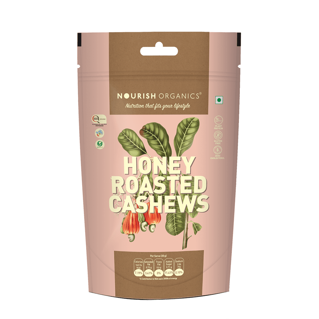 Honey roasted cashews product