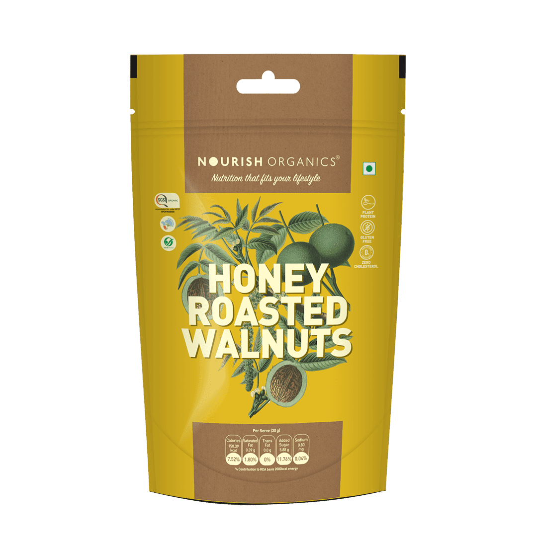 Honey roasted walnuts product